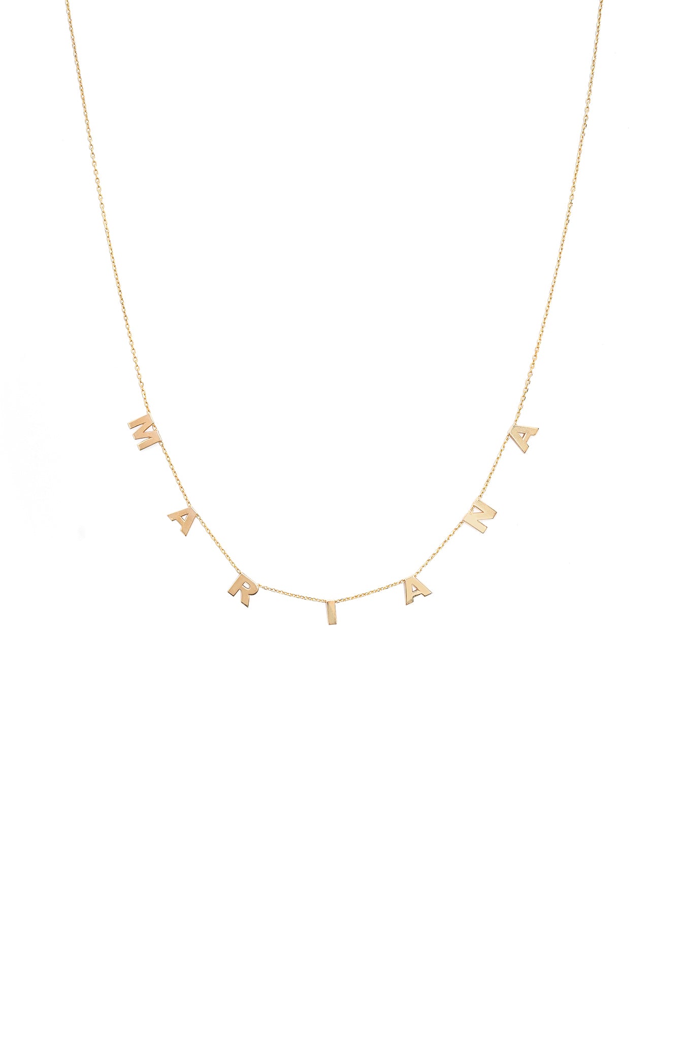 Collar De Oro Sólido Personalizado De Diferentes Tamaños