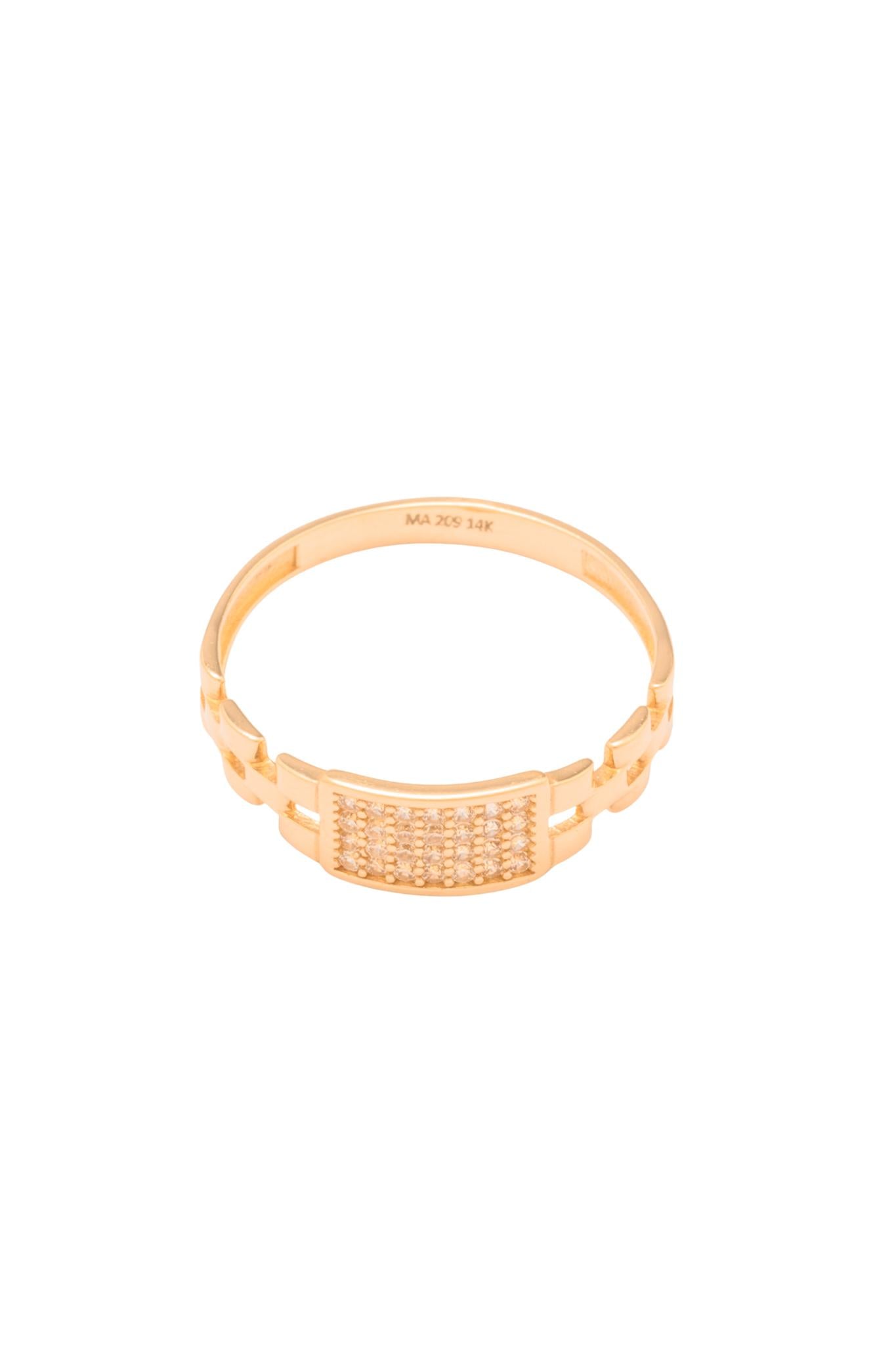 Anillo 10 kilates un brazo estilo rolex, rectángulo al centro con zirconias..png