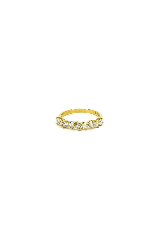 Anillo churumbela de oro solido de 10 kilates con un estilo de zirconia cuadradas blancas.png