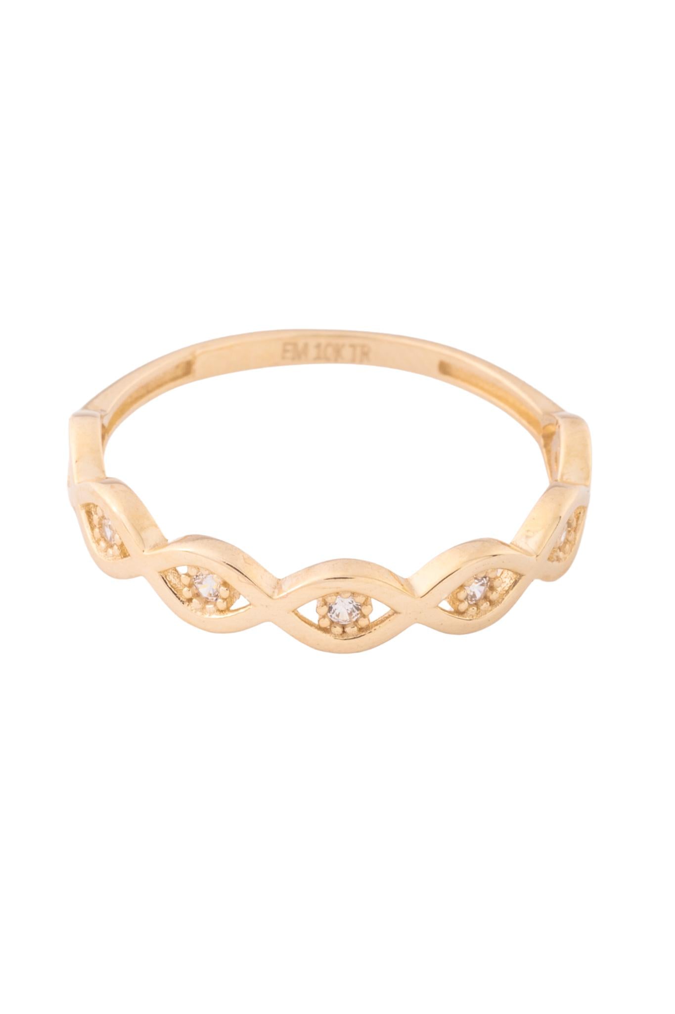 Anillo de oro solido en 10 kilares con estilo de semilla y en el centro una zirconia.png