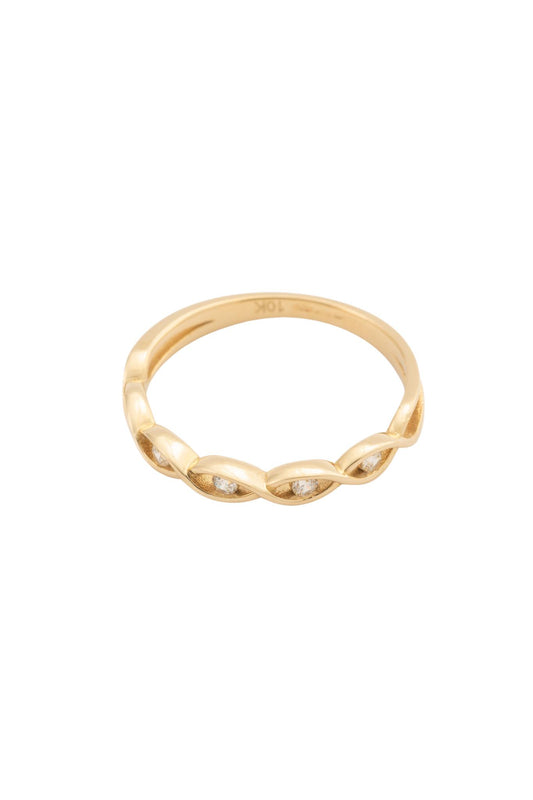 Anillo de oro sólido en 10 kilates con forma de ojitos pegados y zirconia blanca..png