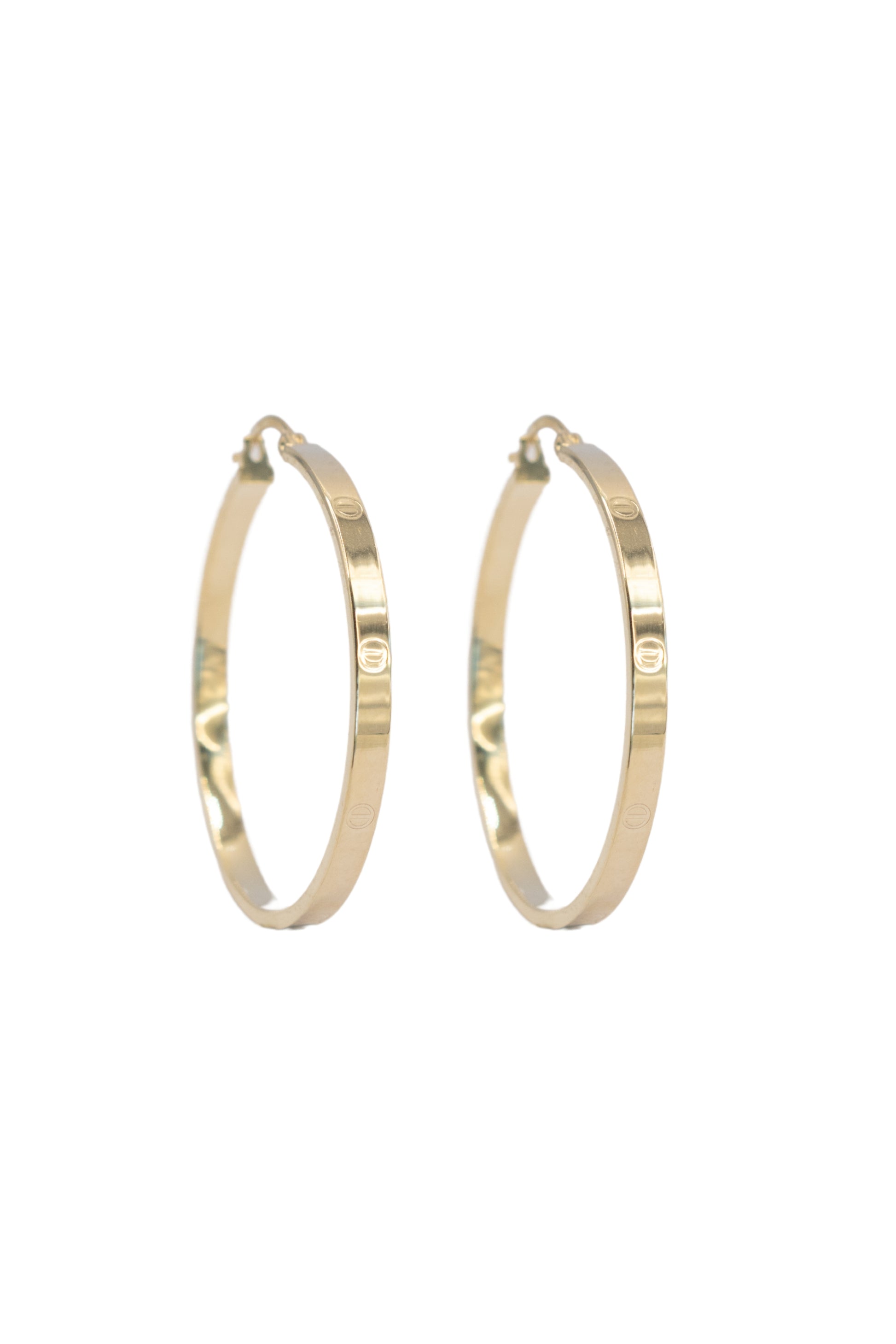 Arracada 10 kilates delgada y clavos lisos tamaño grande..png