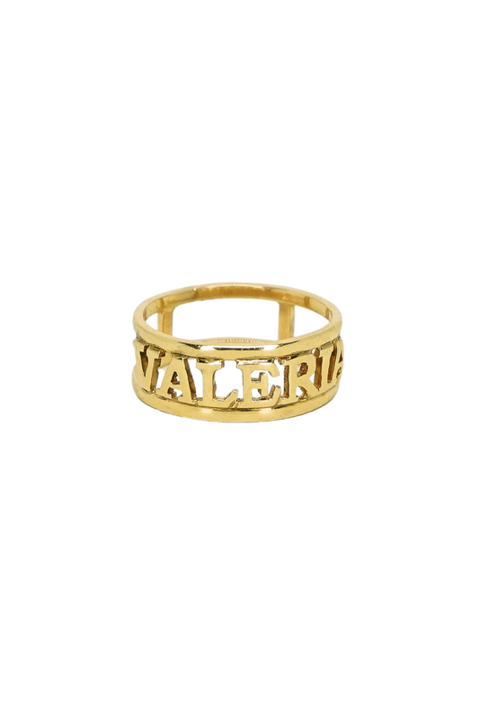 Anillo Personalizado De Oro Sólido