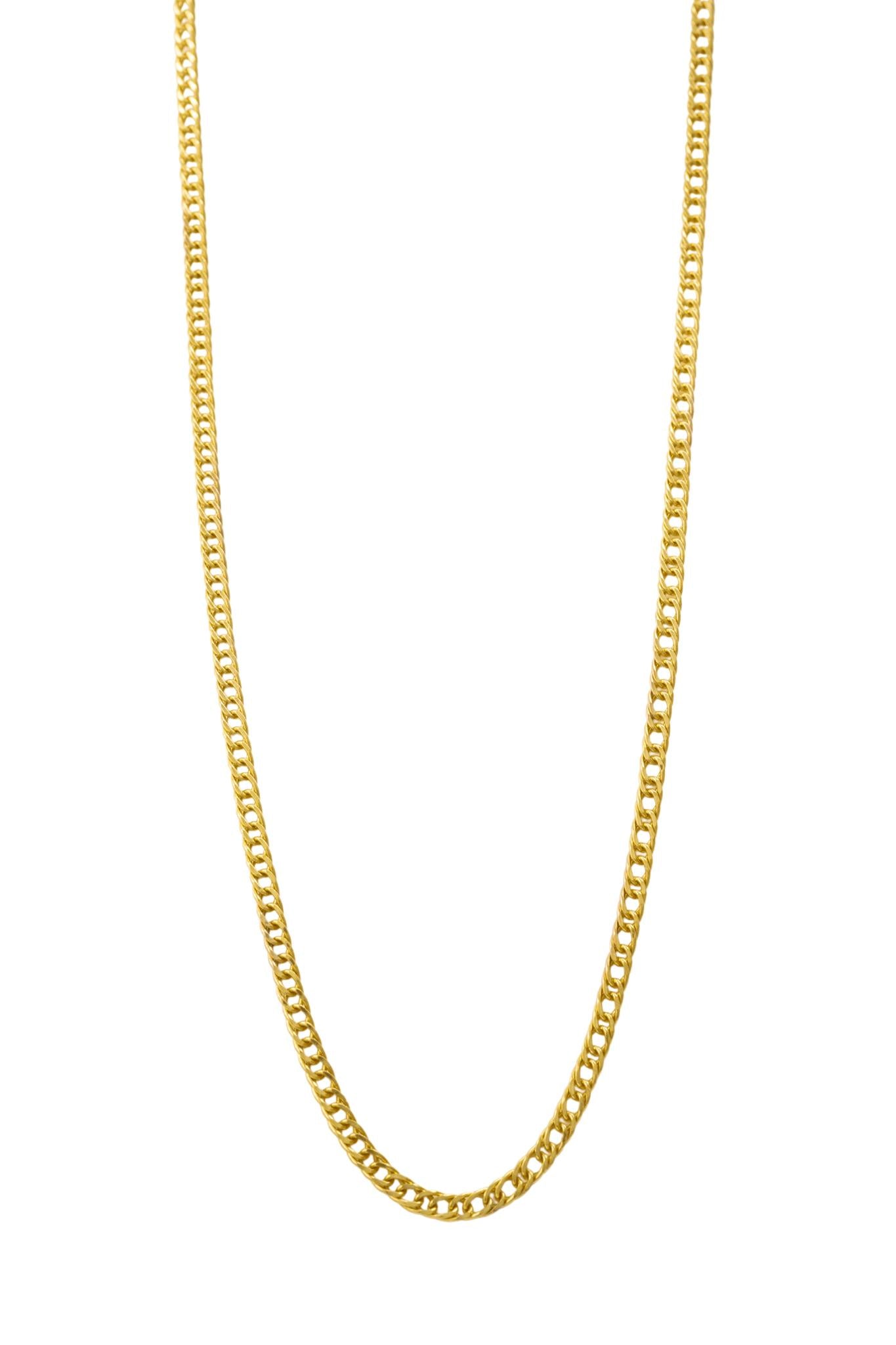 Cadena de oro solido de 10 kilates con un tejido barbada cóncava.png