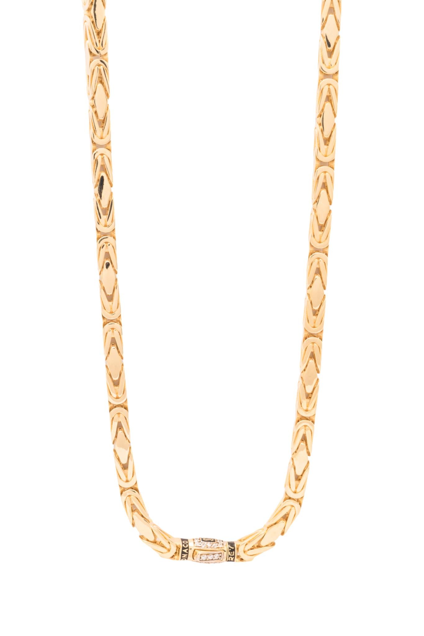 Cadena de oro sólido en 10 kilates, tejido bizantino..png