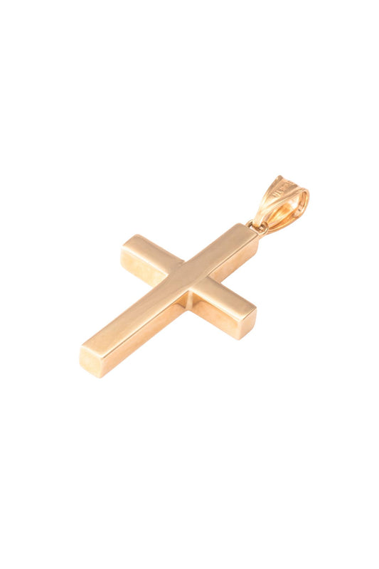 Dije de oro solido en 10 kilates con forma de cruz.png