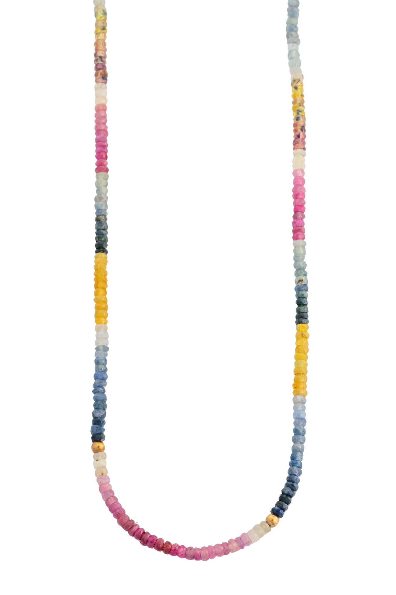 Gargantilla 14K con zafiros multicolor y bolitas de oro amarillo dispersas..png