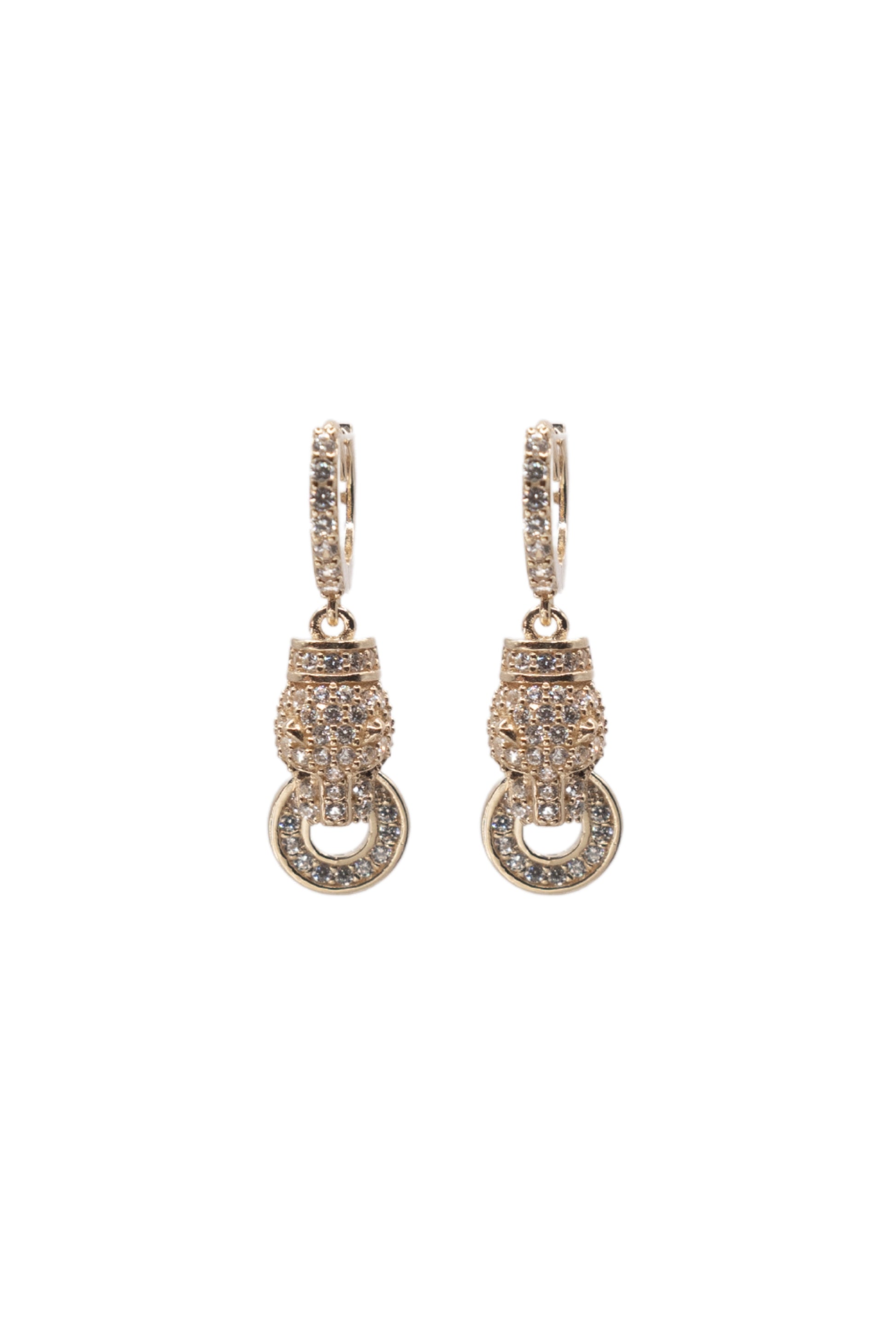 Huggie 10 kilates dije de pantera de zirconias boca aro zirconias, y ojos negros..png