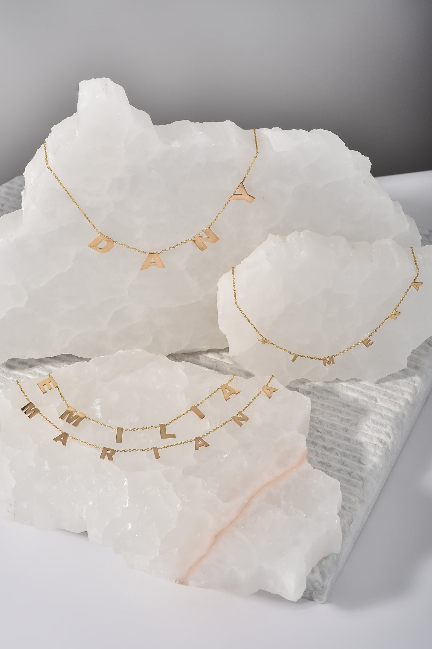 Collar De Oro Sólido Personalizado De Diferentes Tamaños