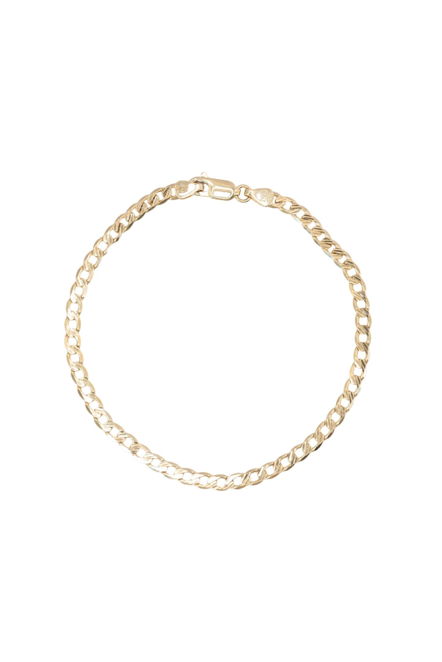 Pulsera 10 kilates eslabones cubanos diamantados..png