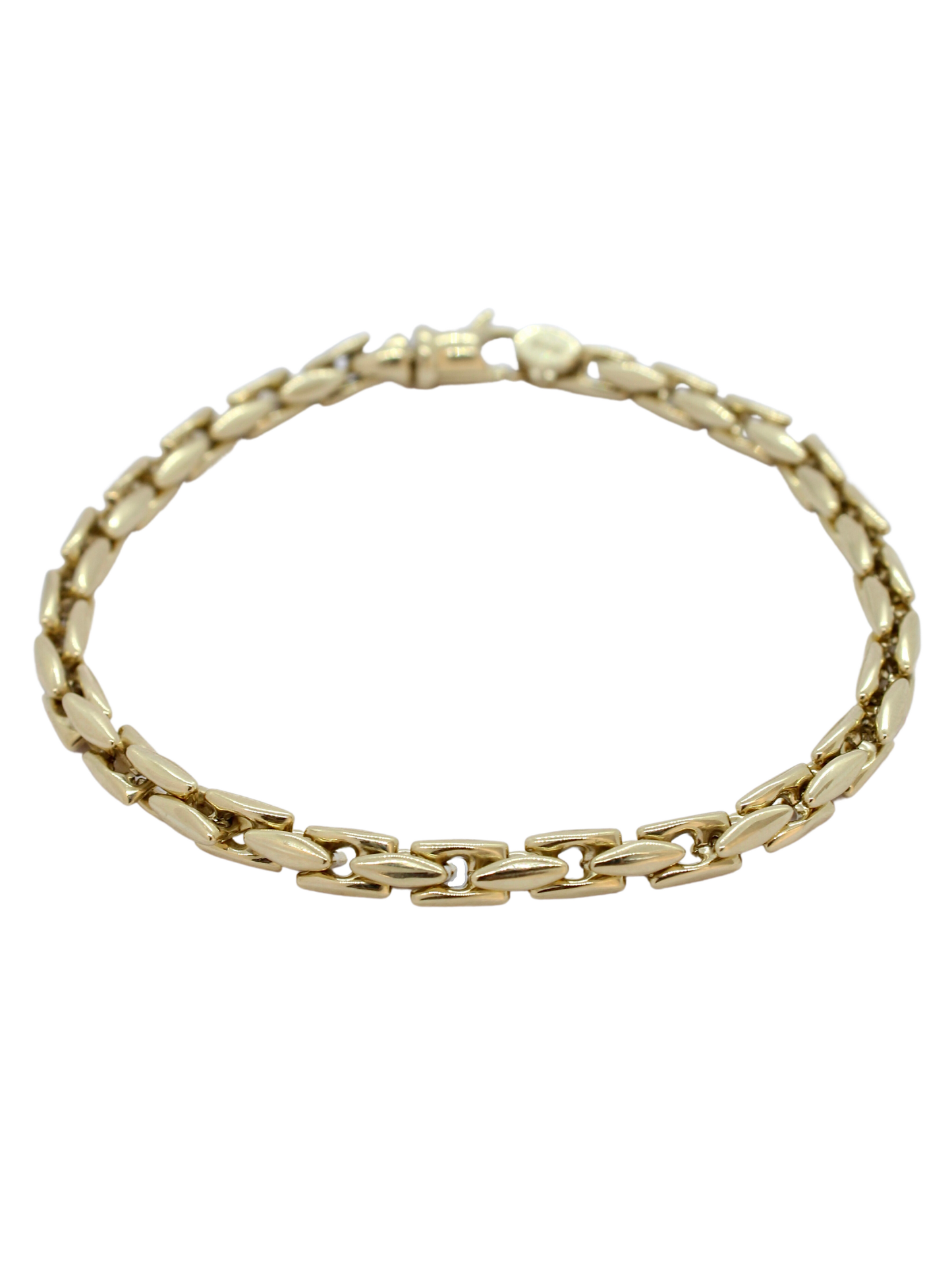 Pulsera de oro solido de 10 kilates con estilo rectangulo.png