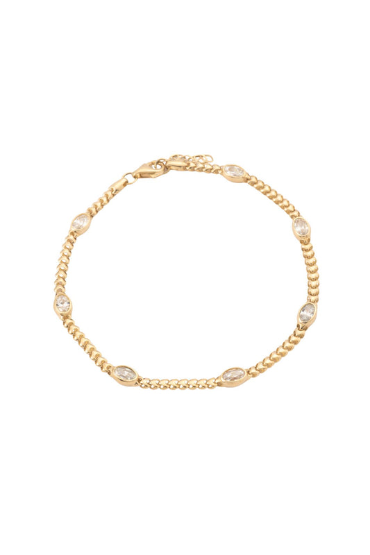 Pulsera de oro sólido en 10 kilates con eslabón de esferas enlazadas y zirconias blancas en forma de semilla..png