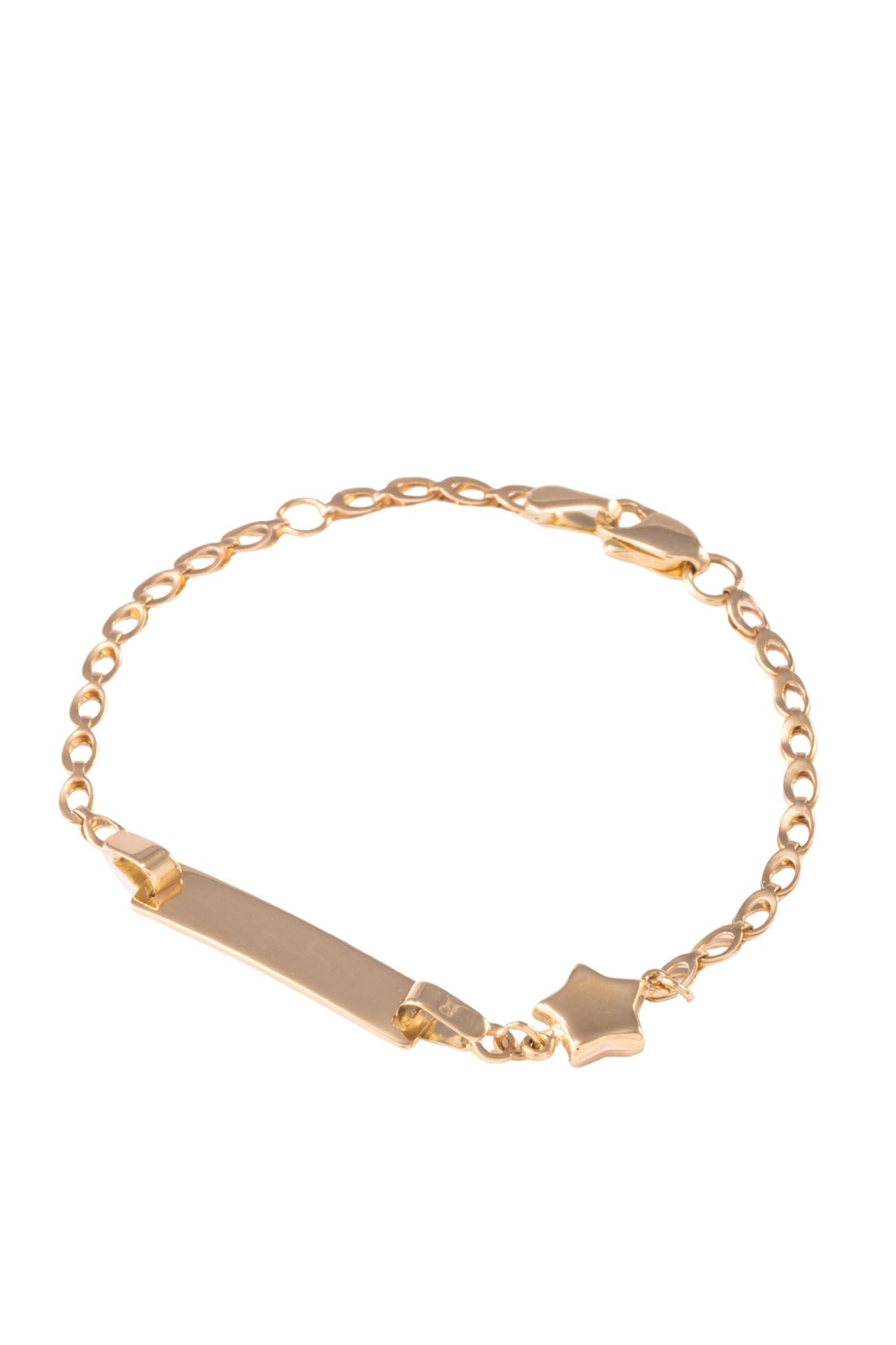 Pulsera esclava de oro sólido en 10 kilates con eslabón semilla hueca .png