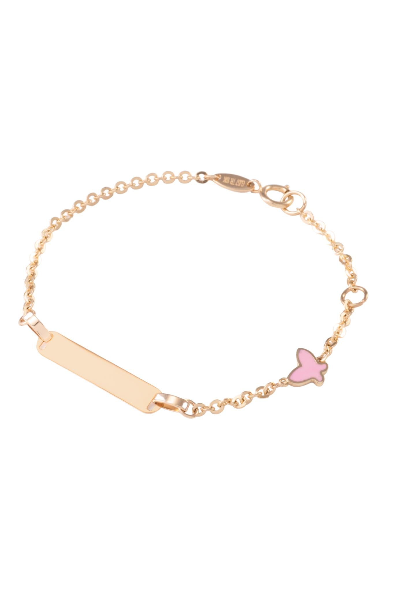 Pulsera esclava de oro sólido en 10 kilates con tejido eslabón básico .png