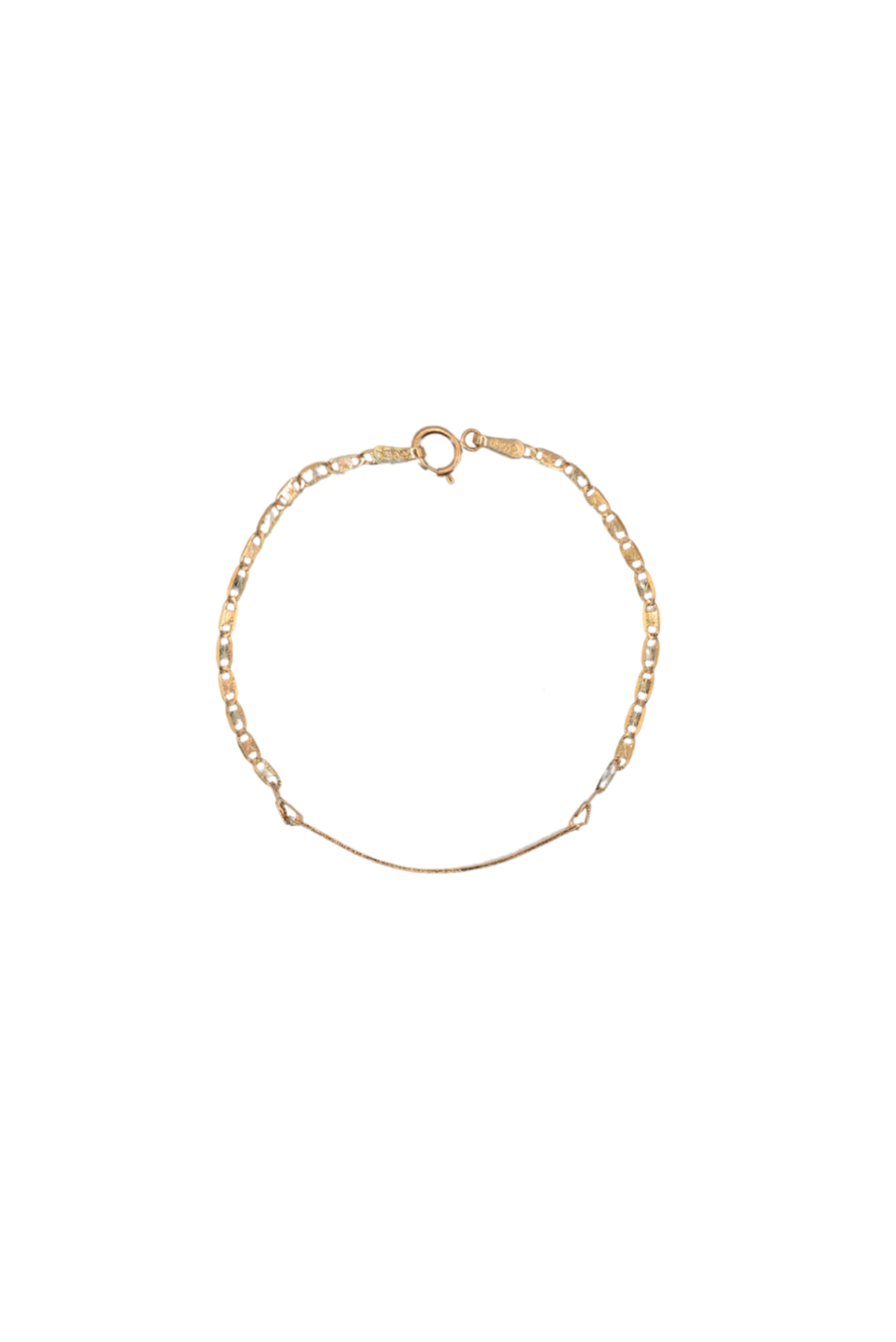 Pulsera esclava de oro sólido en 10 kilates eslabón con tipo gucci delgado oro florentino larga..png