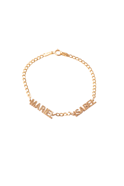 Pulsera personalizada 10 kilates.