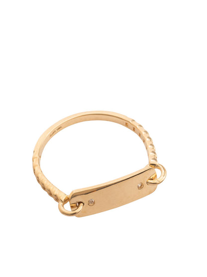 Anillo 10 kilates brazo tejido de cadena y centro placa lisa con zirconia mini.png