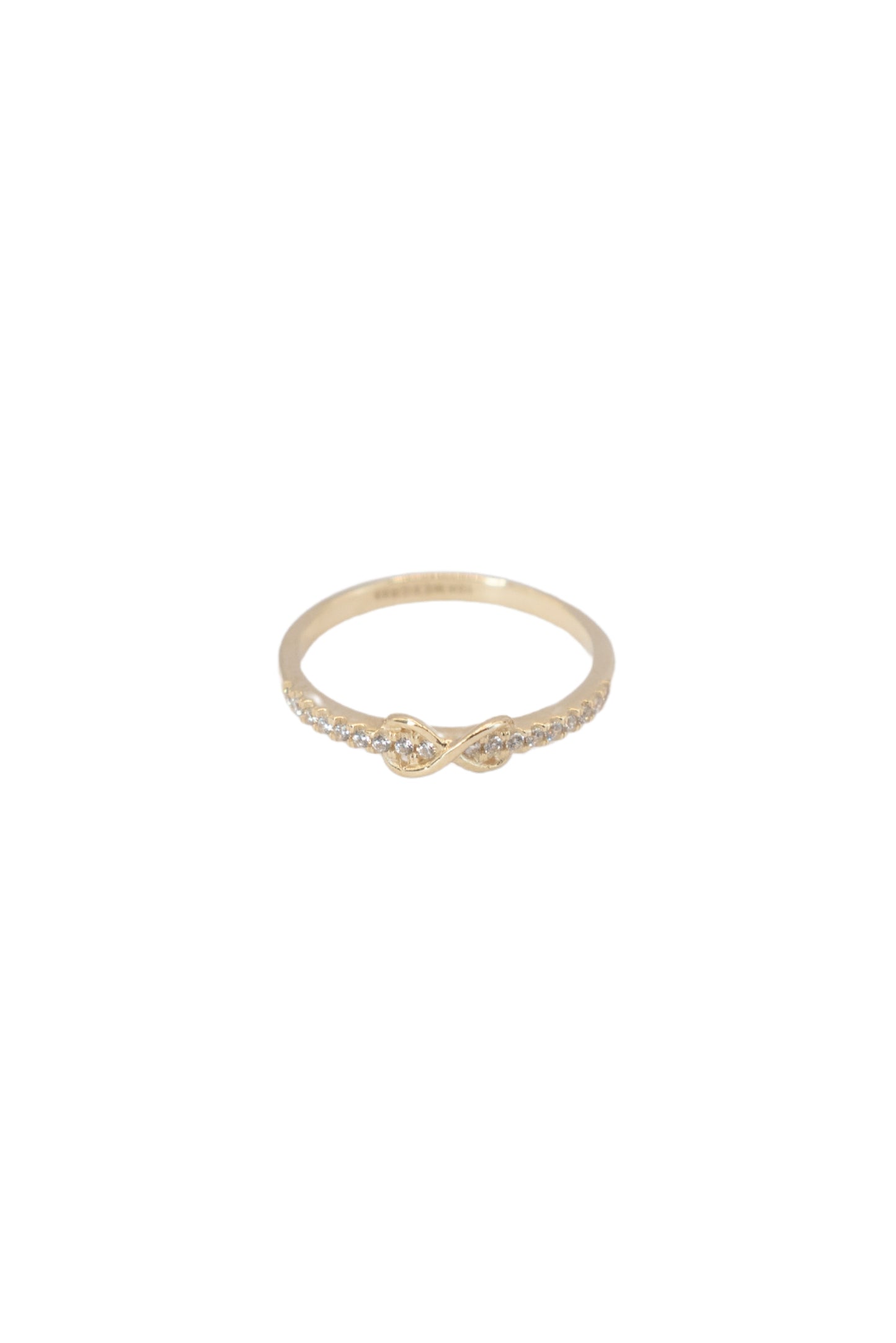 Anillo 10 kilates con media churumbela y centro infinito liso enlazado..png