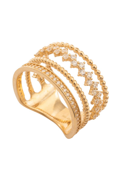 Anillo 10 kilates cuatro brazos de bolitas lisas, zirconias intercaladas, tejido cuerda y churumbela biselada.png