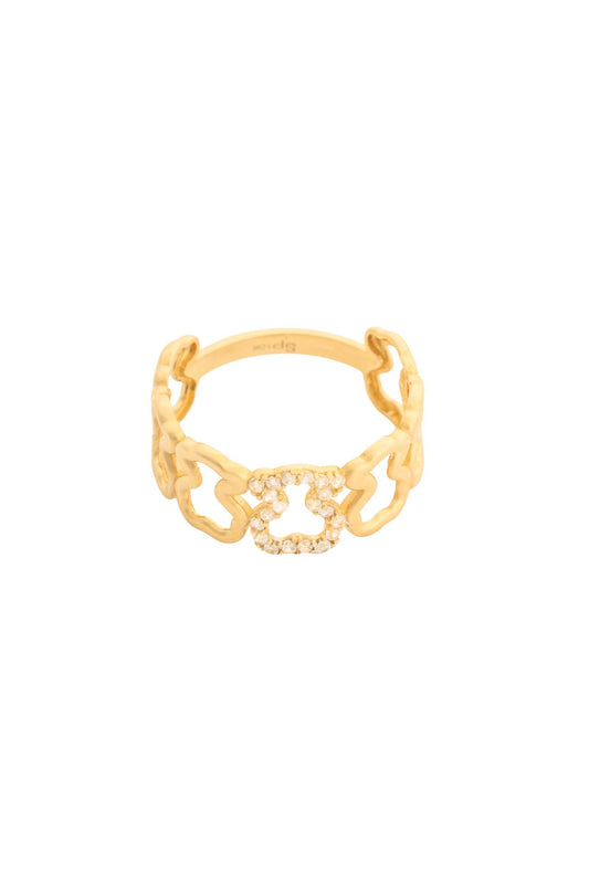 Anillo 10 kilates osos lisos huecos y centro de zirconias..png