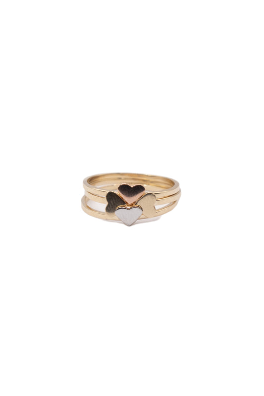 Anillo 10 kilates tres anillos corazones oro florentino trébol de 4 hojas..png