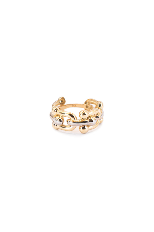 Anillo 14 kilates con eslabón grueso tipo tiffany centro oro blanco..png