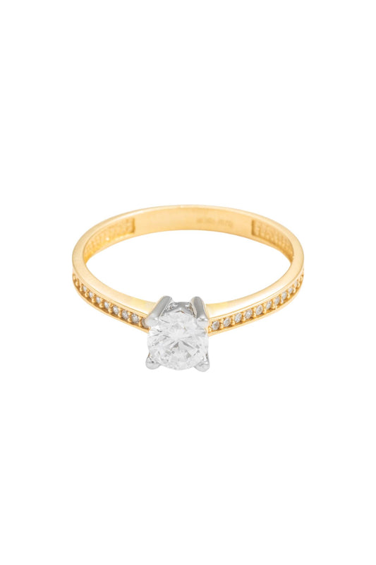 Anillo de compromiso en 10 kilates con media churumbela biselada y uñas en oro blanco.png