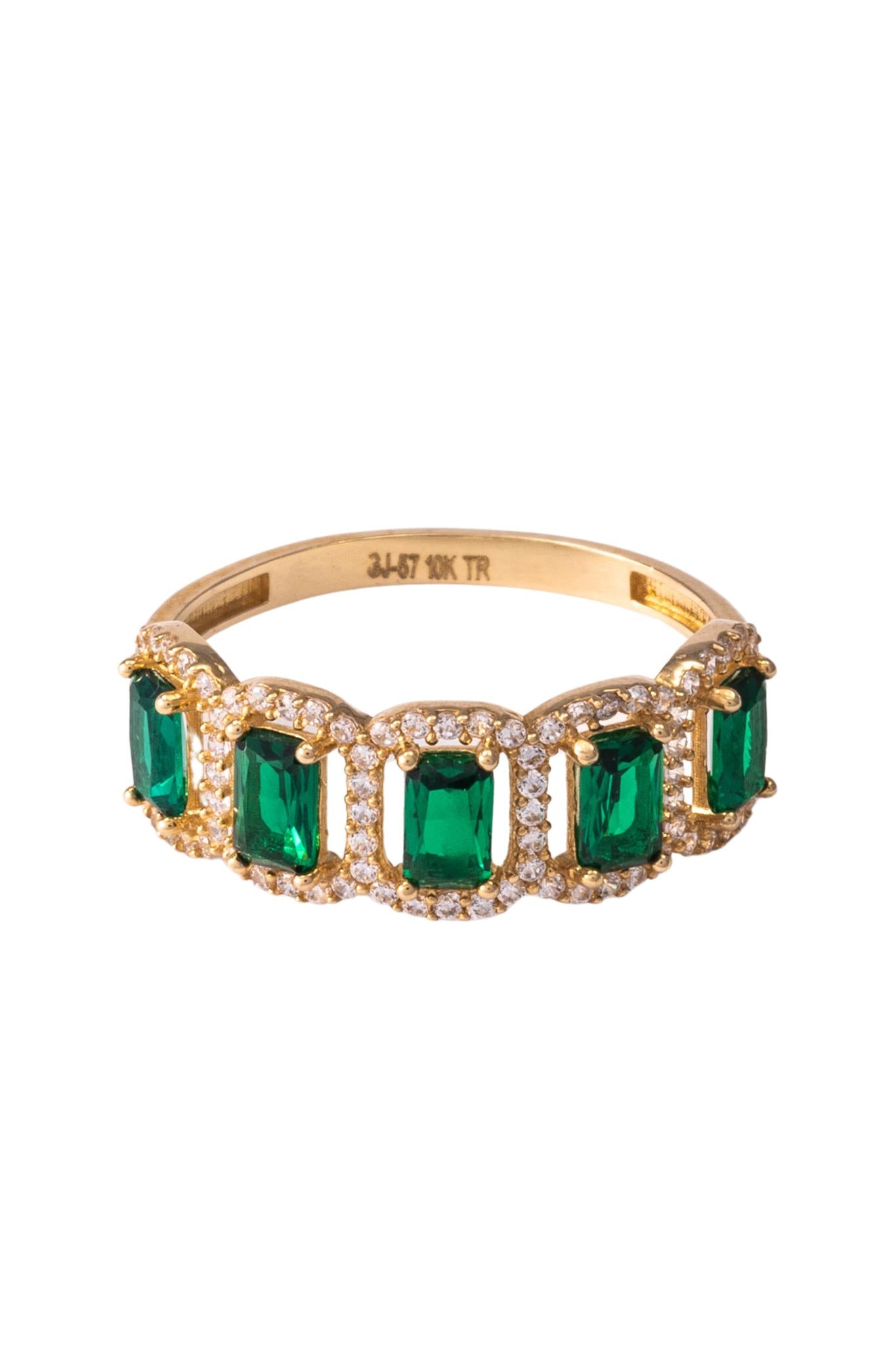 Anillo de oro 10 kilates con cinco cuadros .png