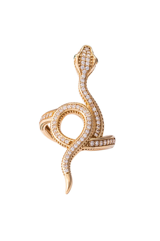 Anillo de oro 10 kilates con forma de vibora en zirconias .png