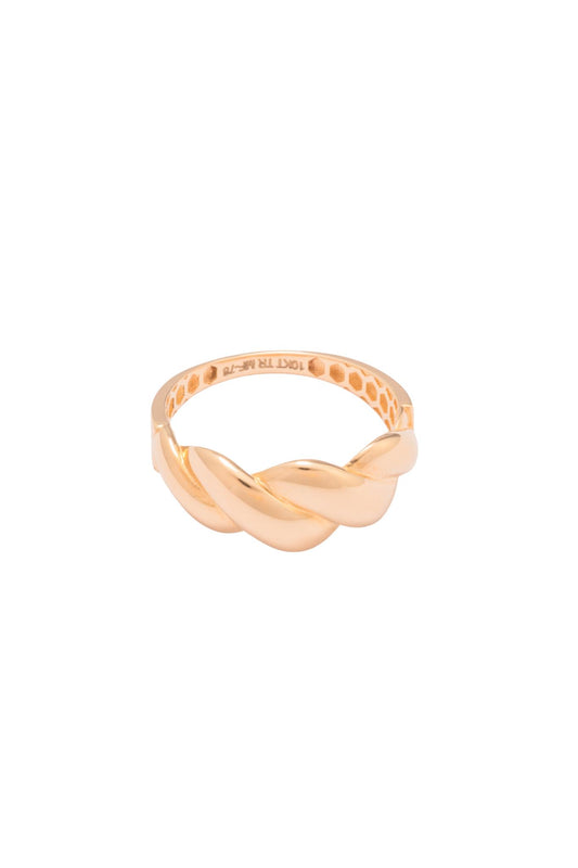 Anillo de oro sólido en 10 kilates con un estilo de trenza.png