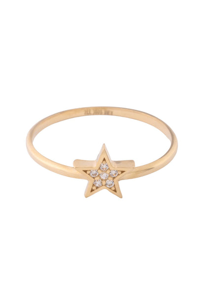 Anillo de oro solido en 10 kilates con una estrella en la parte de arriba con puntos de zirconia .png