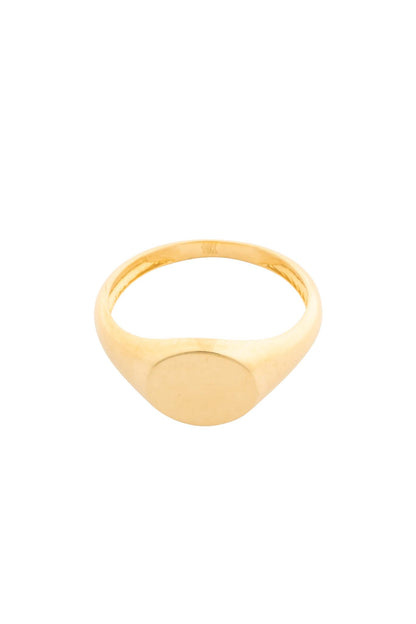 Anillo en 10 kilates con placa lisa ovalada para grabar.png