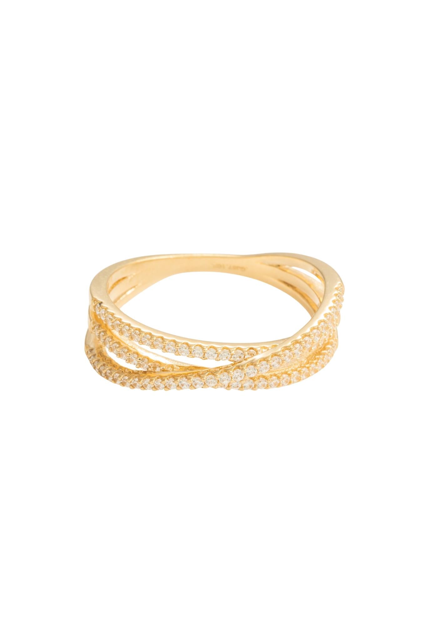 Anillo en 10 kilates con tres hileras de zirconias enlazadas.png