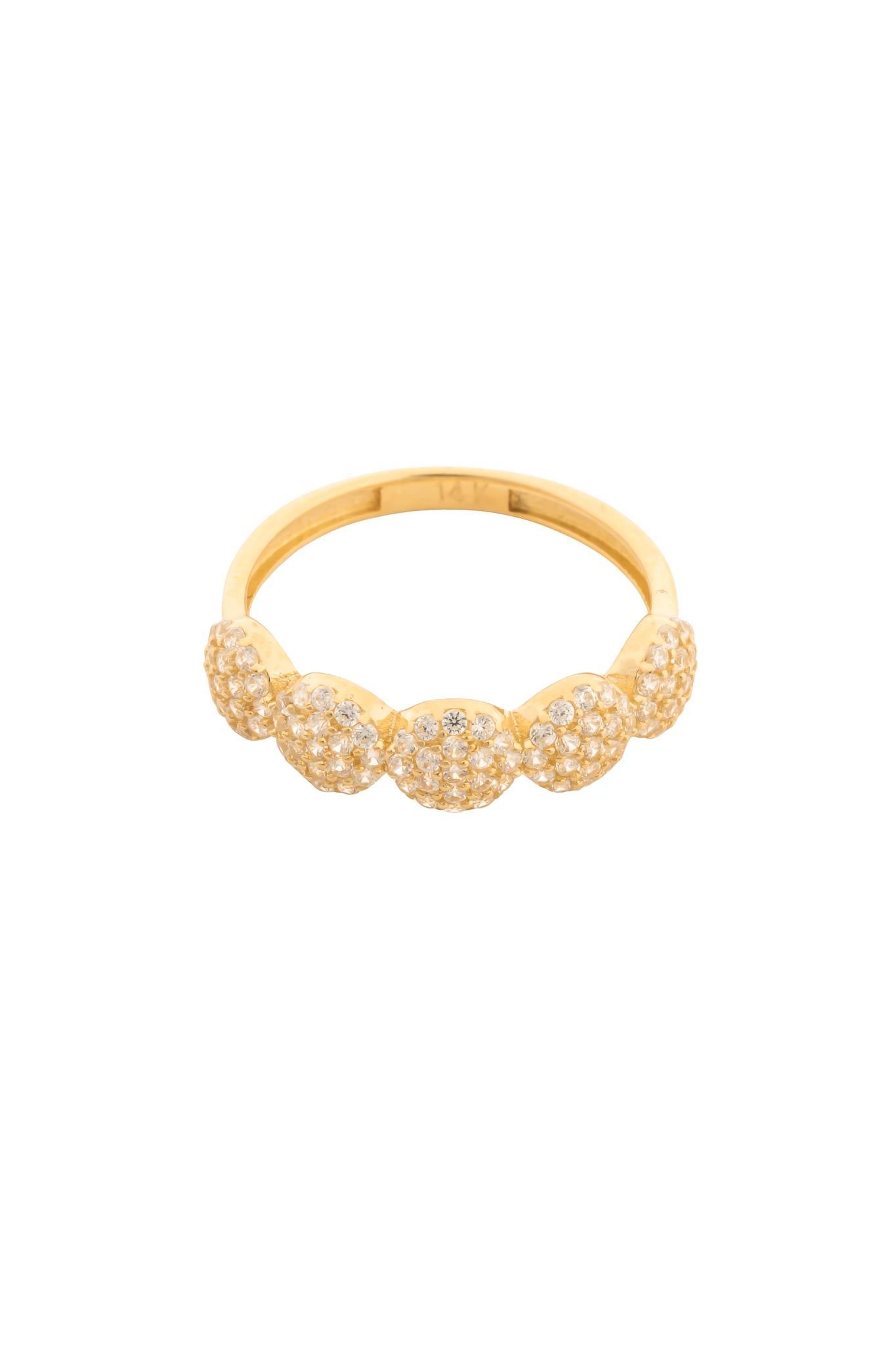 Anillo en 14 kilates con cinco bolitas aplastadas y zirconias.png
