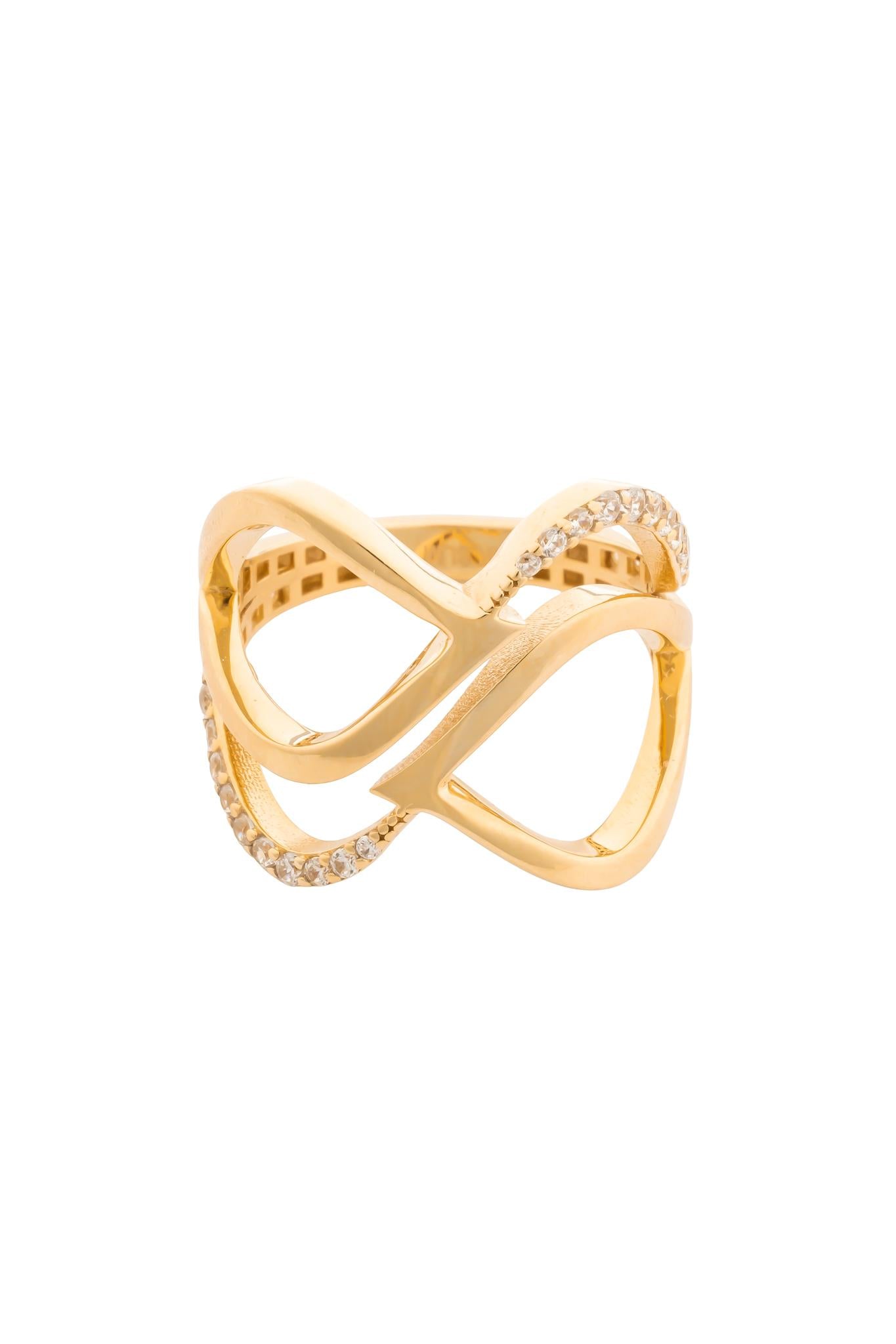 Anillo en 14 kilates con infinito doble liso y zirconia.png