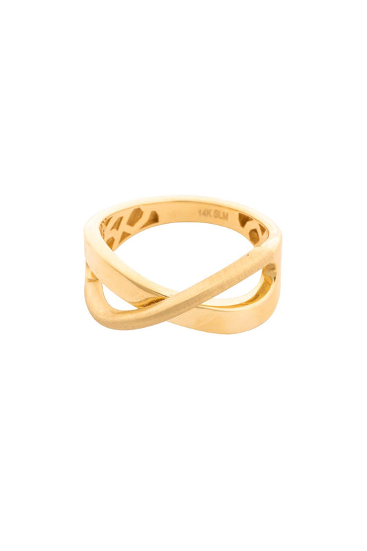 Anillo en 14 kilates con infinito, tira lisa y mate.png