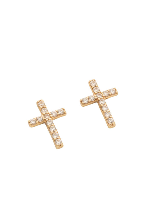 Arete 10 kilates cruz de zirconias delgada.png