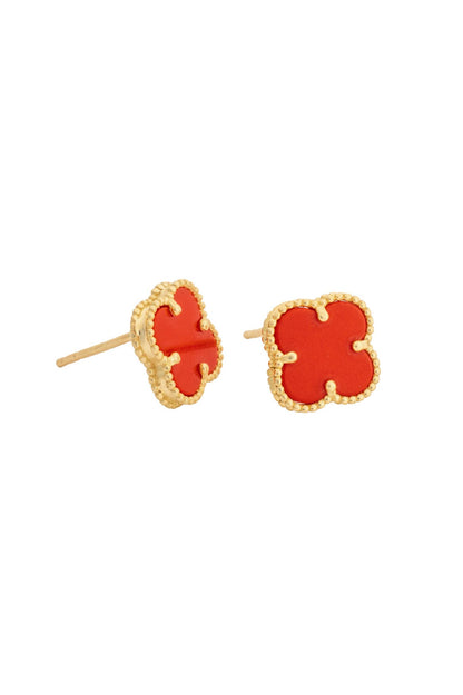 Arete 10 kilates flor rojo..png