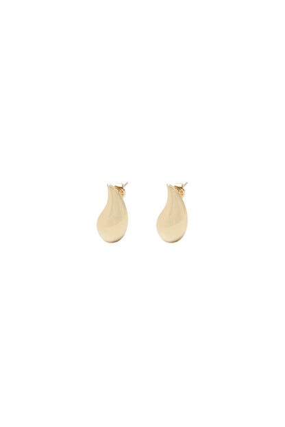 Arete de oro solido de 10 kilates con forma de gota.png