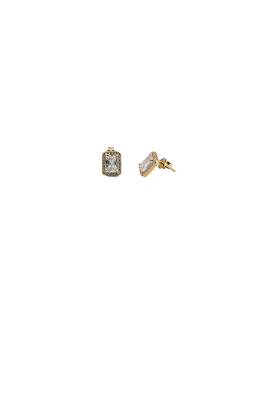 Arete de oro solido de 10 kilates con zirconia rectangular grande y contorno zirconias minis.png