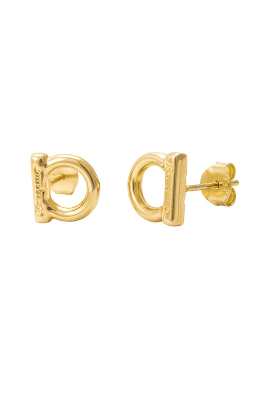 Arete de oro solido de 14 kilates con forma SF.png