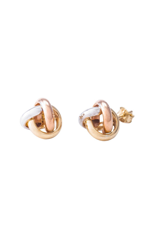 Arete de oro solido en 10 kilates con forma de nudo florentino grandes.png