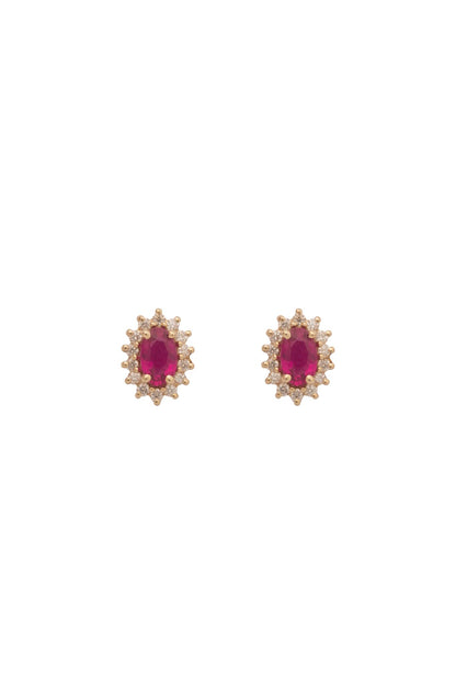 Arete de oro sólido en 14 kilates con rubies de 0.72 ct y diamantes al rededor de 0.17 ct..png