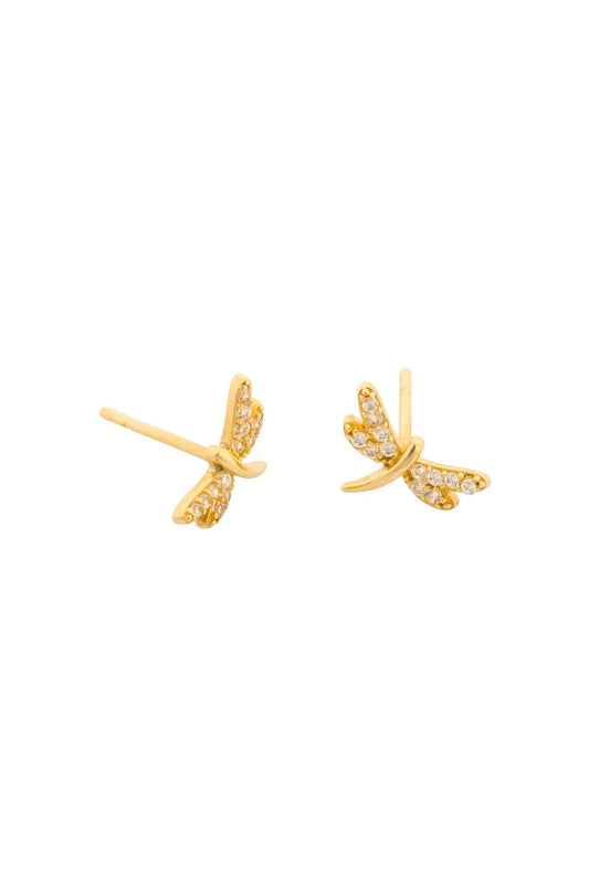 Arete en 10 kilates con libélula de zirconias blancas.png