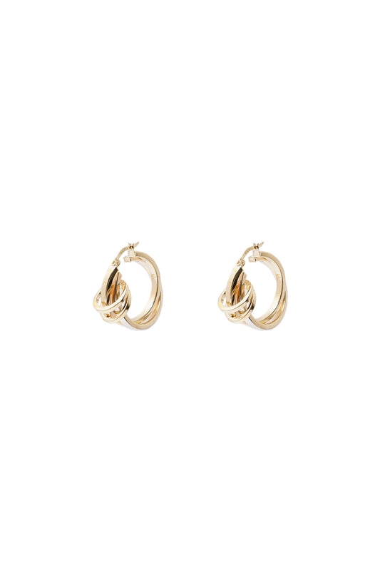 Arracada de oro 10 kilates enlazada con oro blanco y oro amarillo  y dos aros lisos en horizontal..png