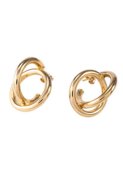 Arracada de oro solido en 10 kilates con doble "C".png