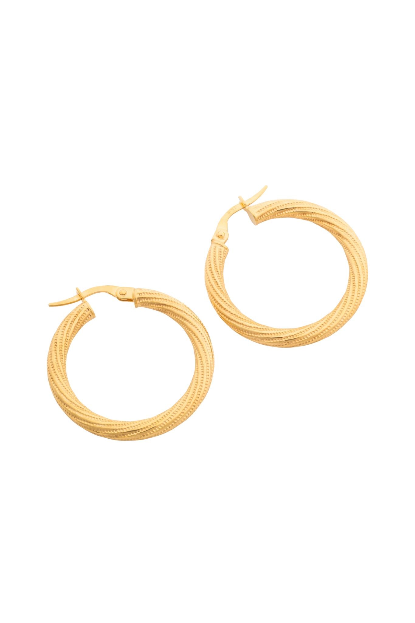 Arracada en 10 kilates circular trenzada diamantada.png