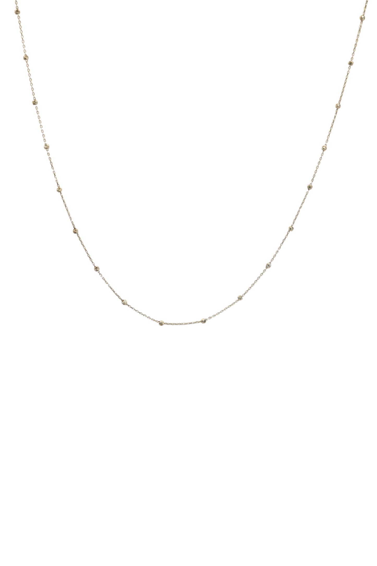 Cadena 10 kilates dijes de bolitas diamantadas chicas..png