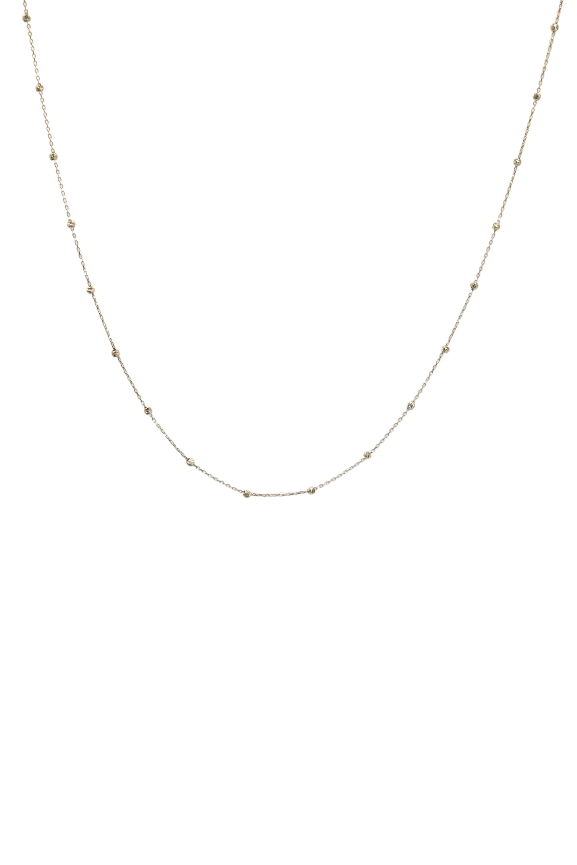 Cadena 10 kilates dijes de bolitas diamantadas chicas..png