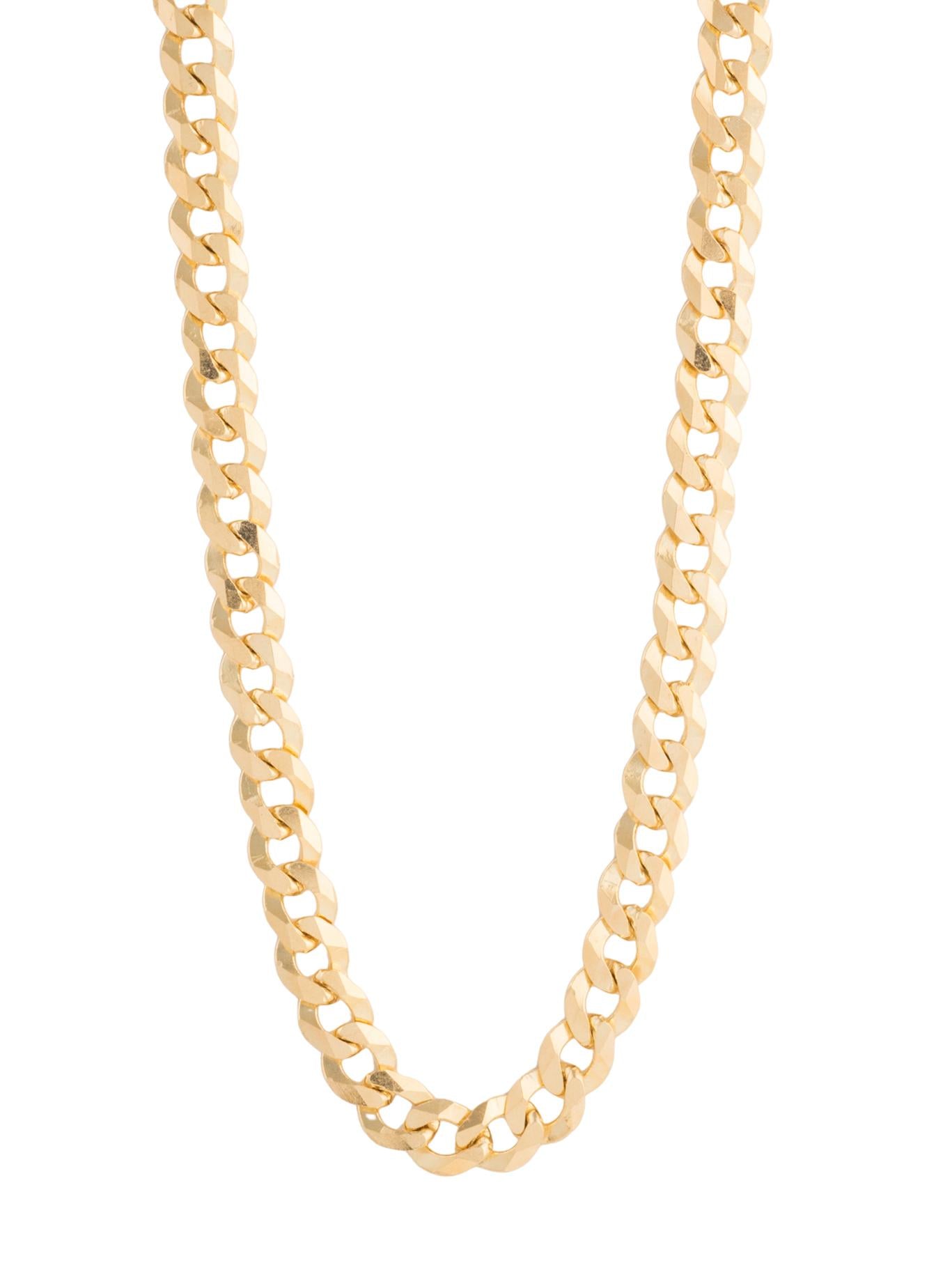 Cadena 10 kilates eslabón barbado abierto de 0.7 mm.png